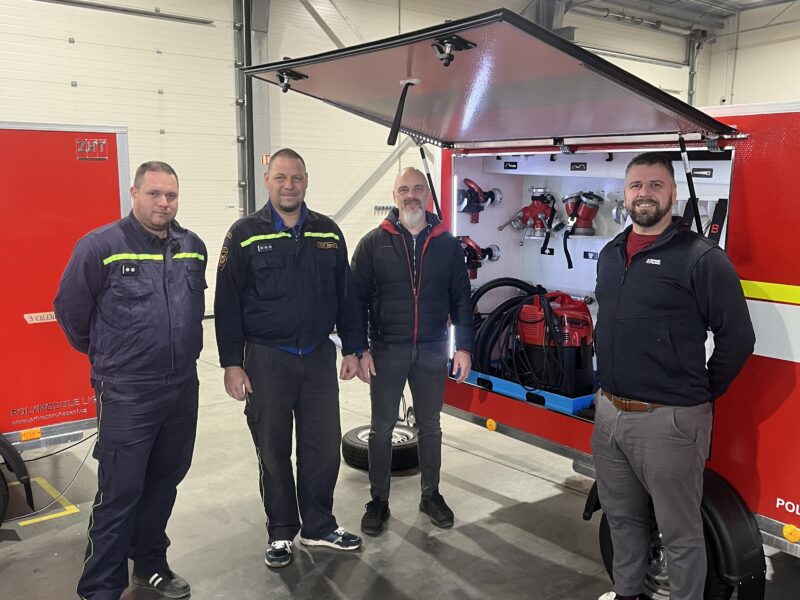 Rozsáhlá reference přívěsu pro hašení JSDH Lhůta