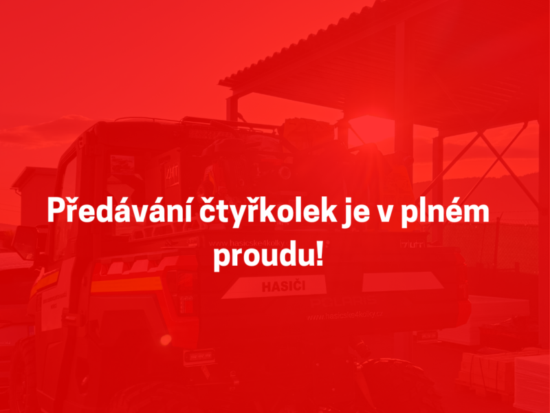 Předávání čtyřkolek je v plném proudu!